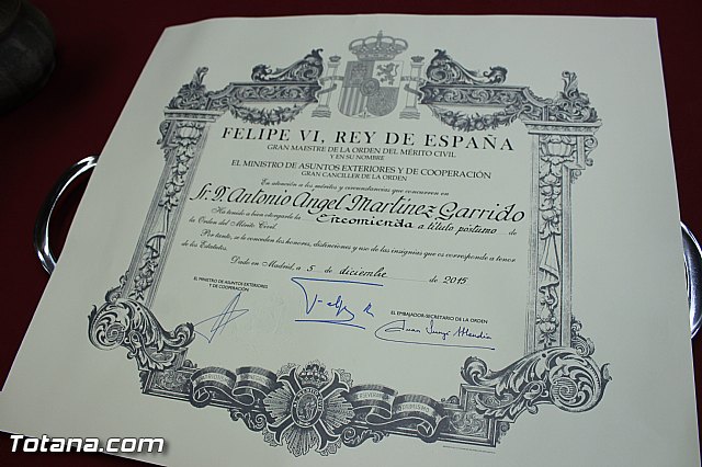 Se otorga la Orden del Mrito Civil, a ttulo pstumo, a 