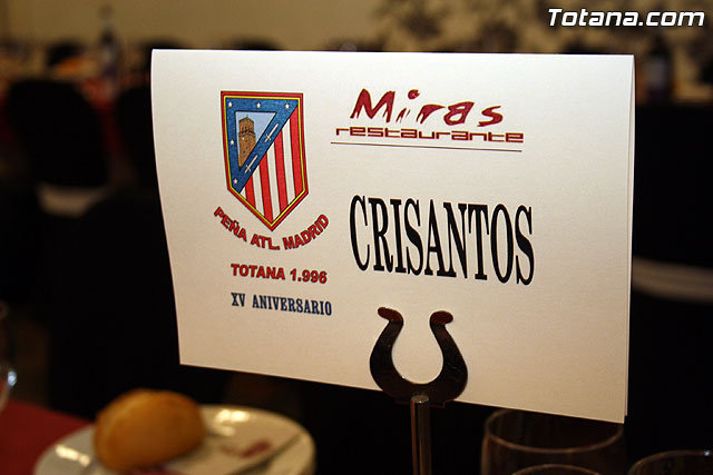 La Pea Atltico de Madrid de Totana celebr su XV aniversario con una gran cena gala - 17