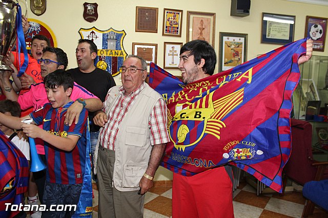 Celebracin en Totana de la quinta Champions y segundo triplete del Bara - 6