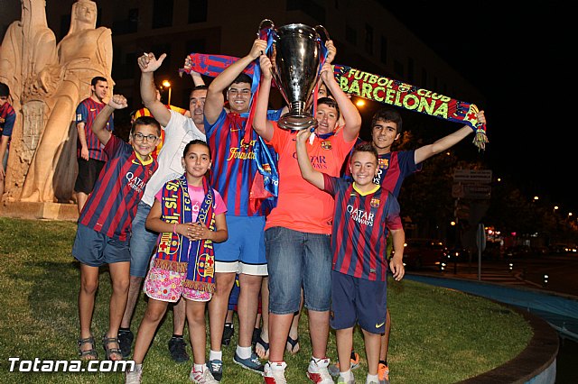 Celebracin en Totana de la quinta Champions y segundo triplete del Bara - 69