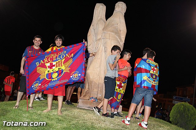 Celebracin en Totana de la quinta Champions y segundo triplete del Bara - 86