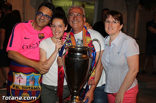 Celebracin en Totana de la quinta Champions y segundo triplete del Bara - 101