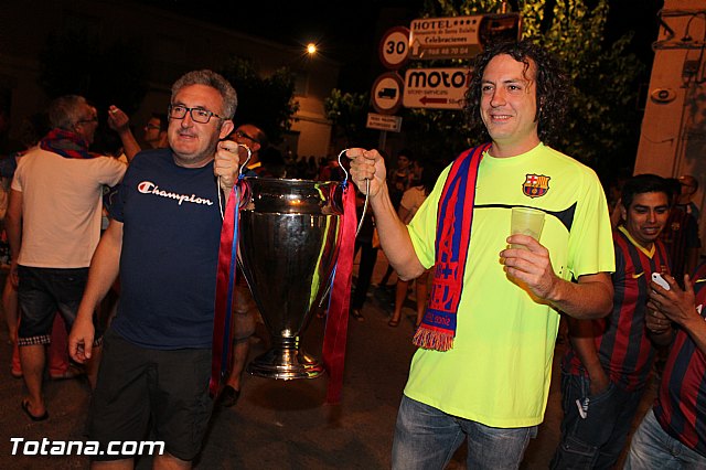 Celebracin en Totana de la quinta Champions y segundo triplete del Bara - 104