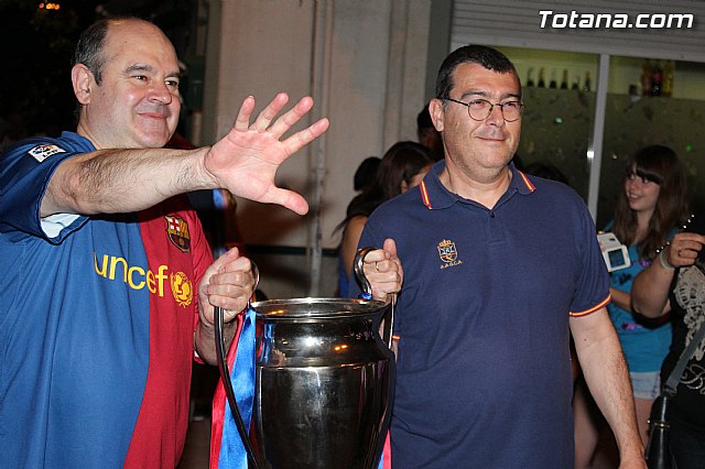 Celebracin en Totana de la quinta Champions y segundo triplete del Bara - 109