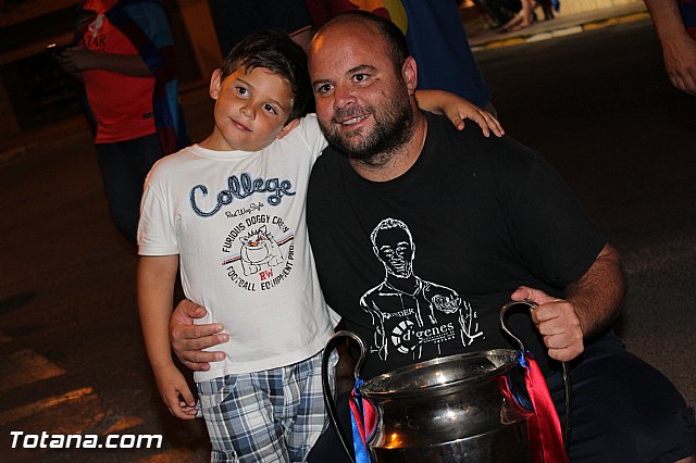 Celebracin en Totana de la quinta Champions y segundo triplete del Bara - 110