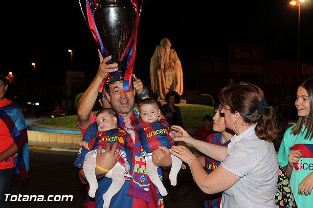Celebracin en Totana de la quinta Champions y segundo triplete del Bara - 118