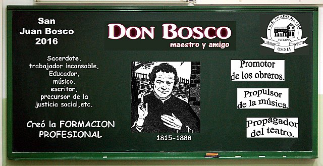 Celebracin de la festividad de San Juan Bosco 2016 en el Instituto Prado Mayor