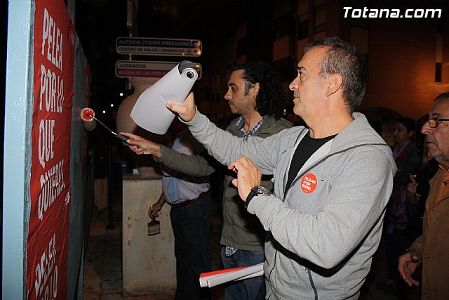 Pegada de carteles. Elecciones generales 20N - 25