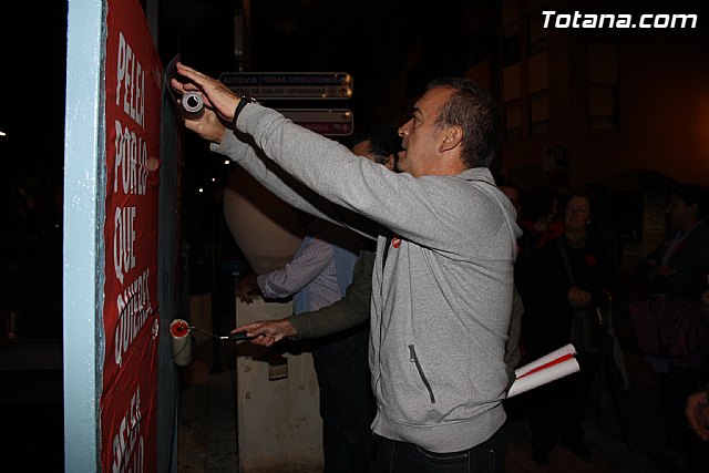 Pegada de carteles. Elecciones generales 20N - 26