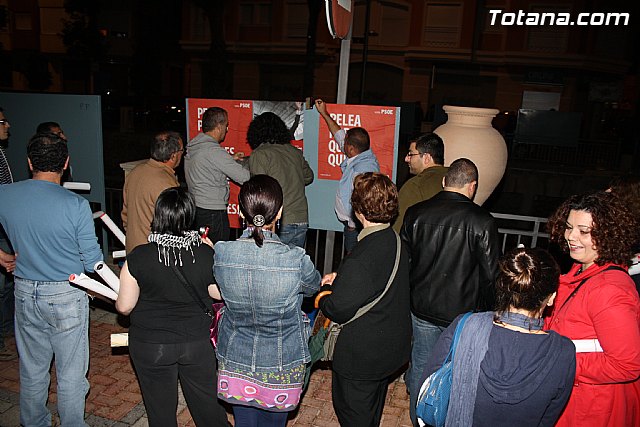 Pegada de carteles. Elecciones generales 20N - 30