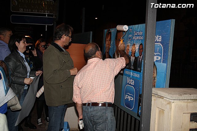 Pegada de carteles. Elecciones generales 20N - 34