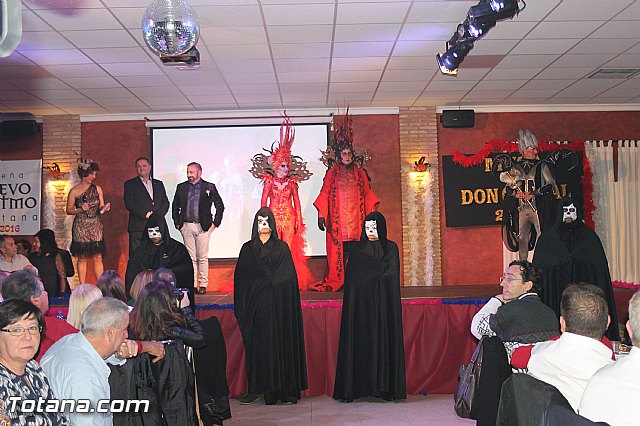 Cena Carnaval Totana 2016 - Presentacin de La Musa y Don Carnal - 725