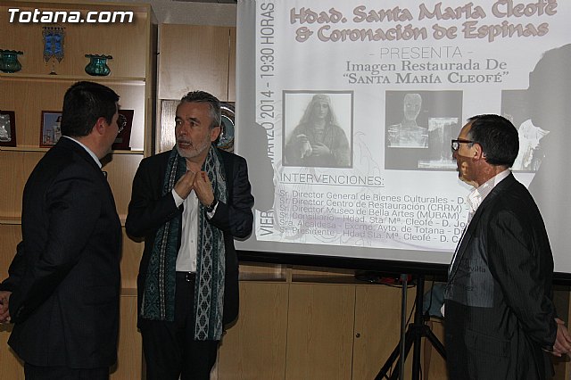 Cultura restaura la imagen de Santa Mara Cleof de Totana - 9