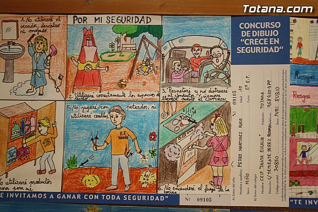 Premios del certamen de dibujo 