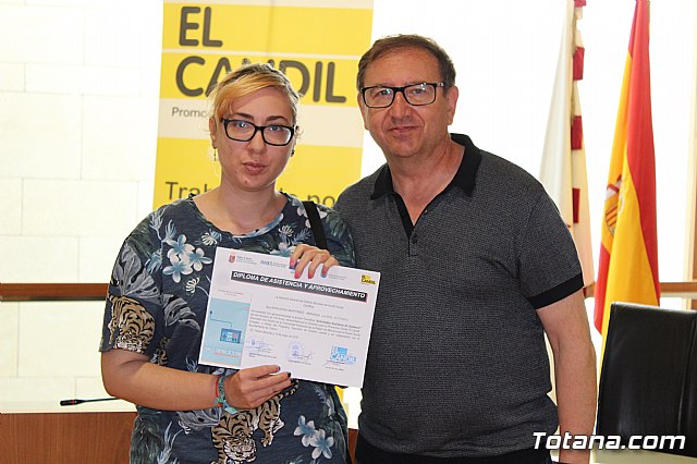  Autoridades regionales y locales de los municipios de Totana, Alhama y Aledo clausuran el programa Labor y entregan los diplomas a los participantes del curso 2018/2019 - 57