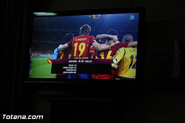 Totana  celebr el triunfo de la seleccin espaola en la Eurocopa 2012 - 1