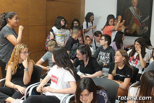 Recepcin institucional alumnos franceses IES Prado Mayor. 2019 - 3