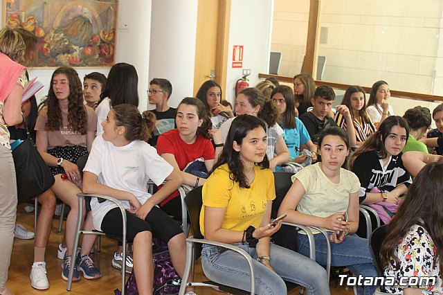 Recepcin institucional alumnos franceses IES Prado Mayor. 2019 - 4