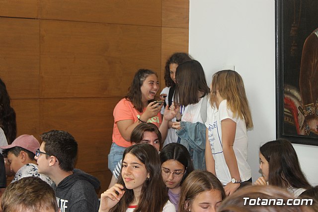 Recepcin institucional alumnos franceses IES Prado Mayor. 2019 - 11