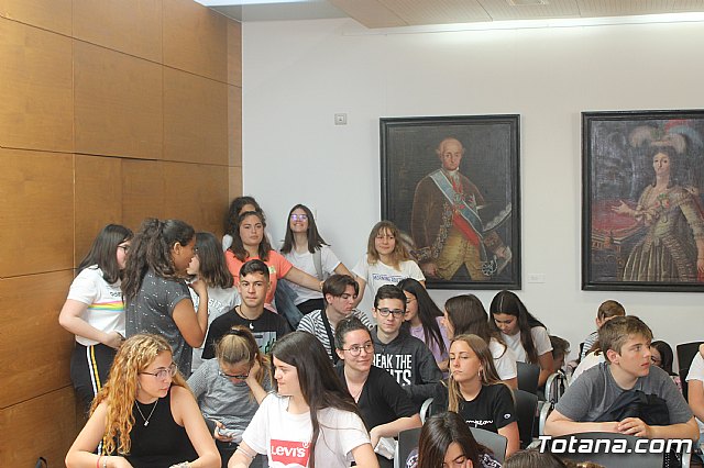 Recepcin institucional alumnos franceses IES Prado Mayor. 2019 - 12