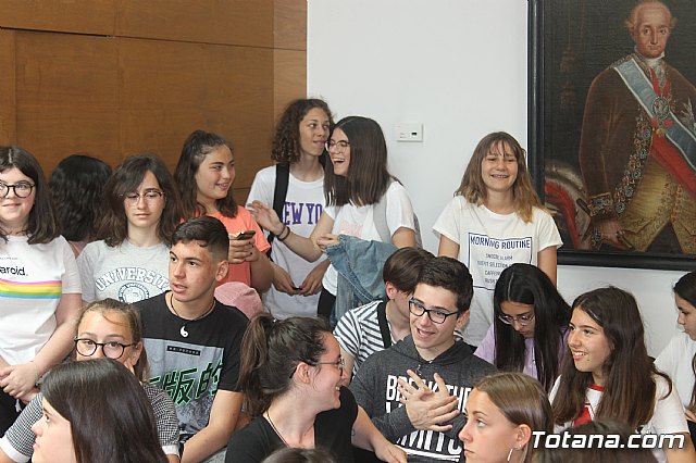 Recepcin institucional alumnos franceses IES Prado Mayor. 2019 - 13