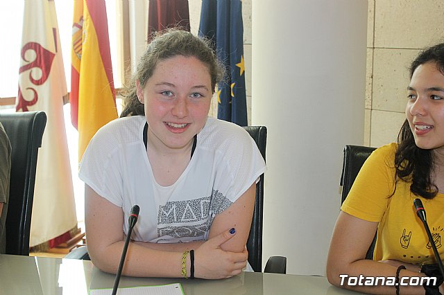 Recepcin institucional alumnos franceses IES Prado Mayor. 2019 - 20