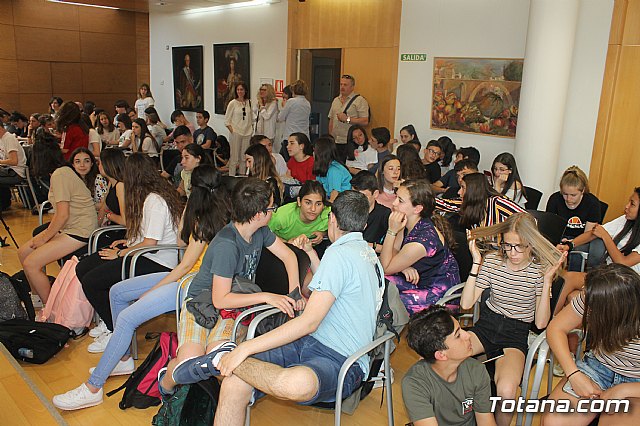 Recepcin institucional alumnos franceses IES Prado Mayor. 2019 - 25