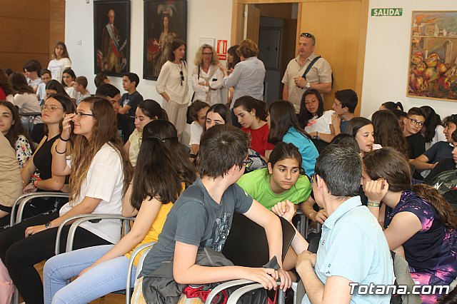 Recepcin institucional alumnos franceses IES Prado Mayor. 2019 - 26