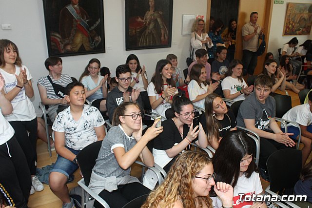 Recepcin institucional alumnos franceses IES Prado Mayor. 2019 - 42