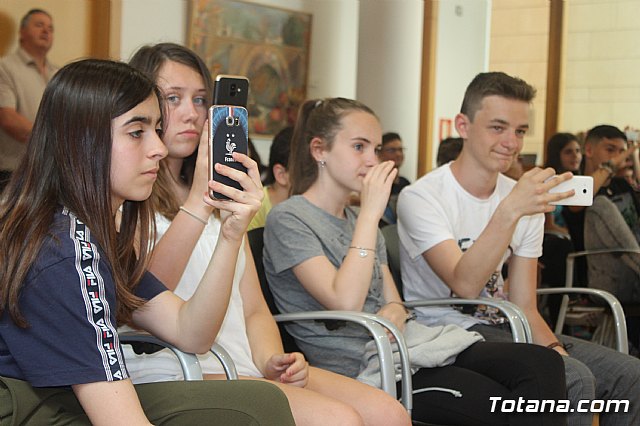 Recepcin institucional alumnos franceses IES Prado Mayor. 2019 - 46