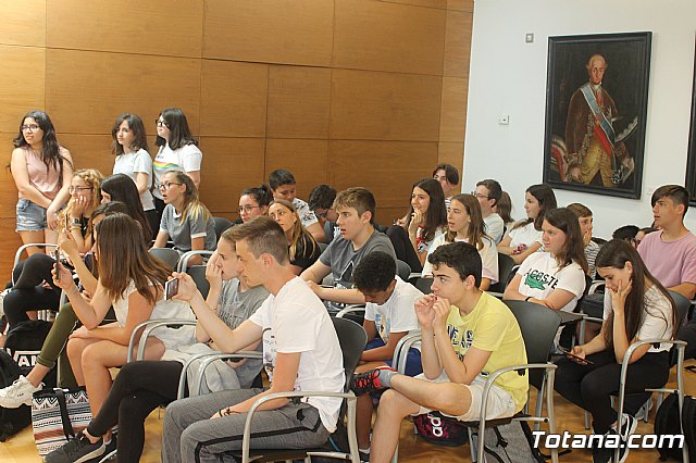 Recepcin institucional alumnos franceses IES Prado Mayor. 2019 - 49