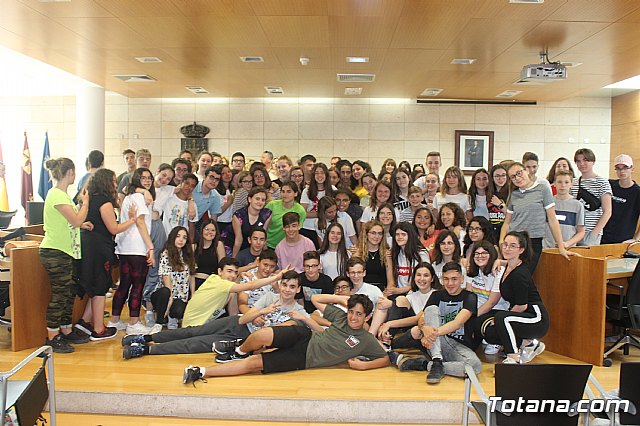 Recepcin institucional alumnos franceses IES Prado Mayor. 2019 - 57