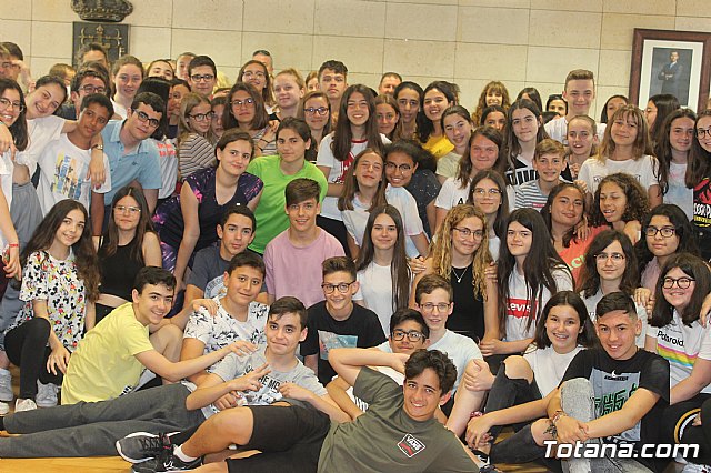 Recepcin institucional alumnos franceses IES Prado Mayor. 2019 - 59