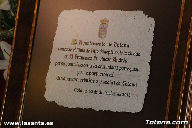Francisco Fructuoso, Hijo Adoptivo de la Leal y Noble Ciudad de Totana - 63
