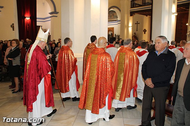 El obispo de la dicesis de Cartagena preside la misa en la festividad de la Patrona de Totana, Santa Eulalia de Mrida - 2016 - 30