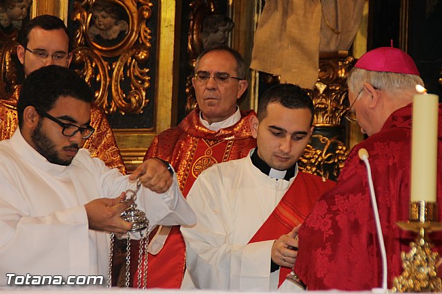 El obispo de la dicesis de Cartagena preside la misa en la festividad de la Patrona de Totana, Santa Eulalia de Mrida - 2016 - 47