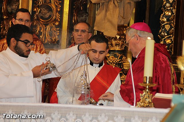 El obispo de la dicesis de Cartagena preside la misa en la festividad de la Patrona de Totana, Santa Eulalia de Mrida - 2016 - 49