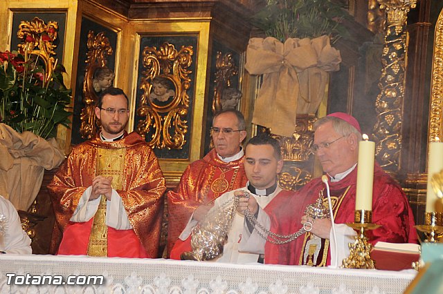 El obispo de la dicesis de Cartagena preside la misa en la festividad de la Patrona de Totana, Santa Eulalia de Mrida - 2016 - 51