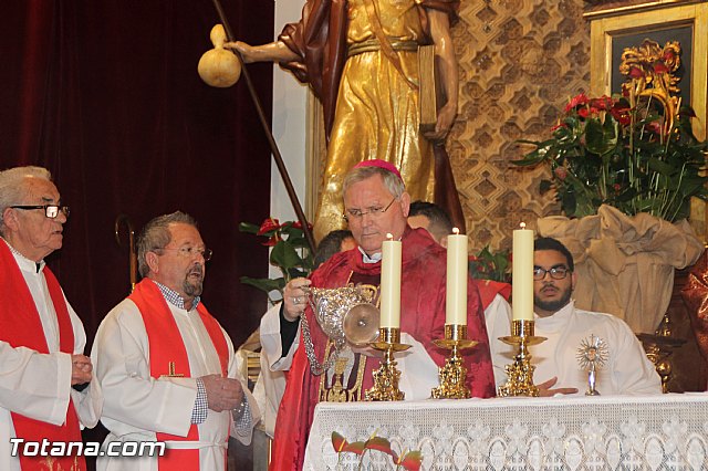El obispo de la dicesis de Cartagena preside la misa en la festividad de la Patrona de Totana, Santa Eulalia de Mrida - 2016 - 52