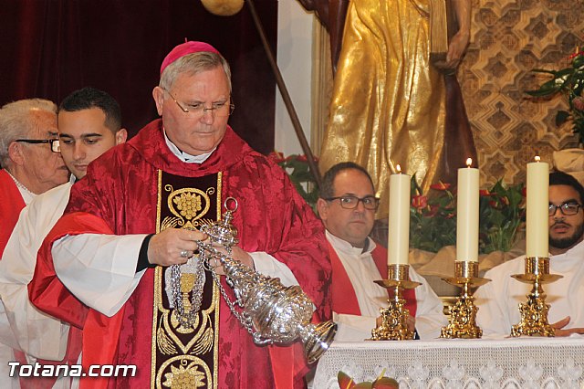 El obispo de la dicesis de Cartagena preside la misa en la festividad de la Patrona de Totana, Santa Eulalia de Mrida - 2016 - 53