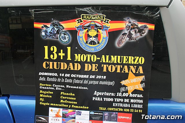 13+1 moto-almuerzo Ciudad de Totana 2018 - Rfagas Moto Club Totana - 1