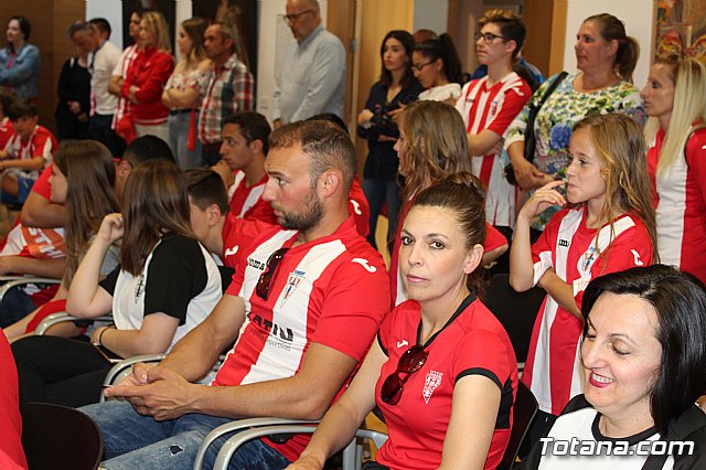 Recepcin institucional al Olmpico de Totana tras su ascenso a Tercera Divisin - 49