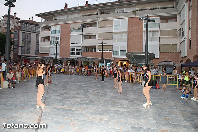 Exhibicin de patinaje. Club Patn Totana. Fiestas de Santiago 2016 - 17