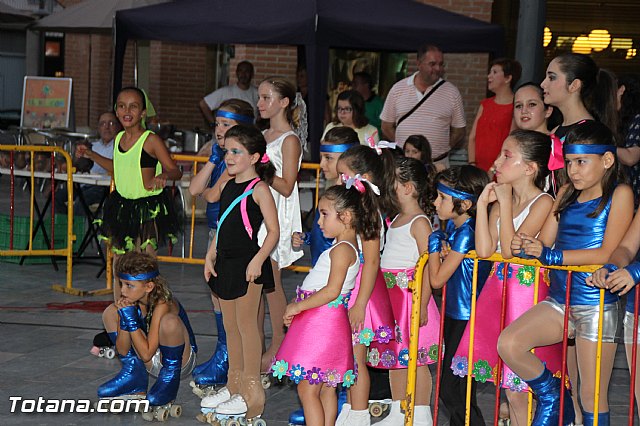 Exhibicin de patinaje. Club Patn Totana. Fiestas de Santiago 2016 - 18