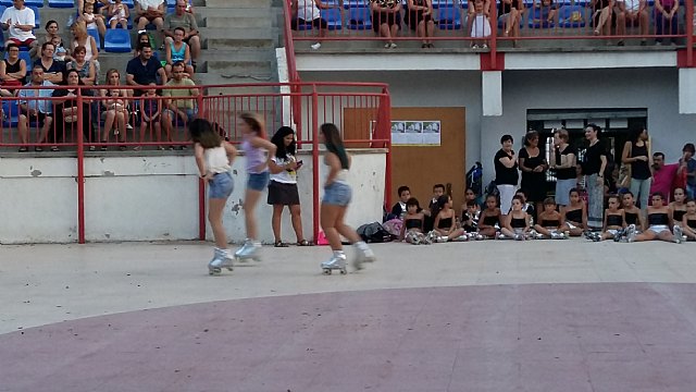 Exhibicin de patinaje artstico - Fiestas de Santiago 2015 - 1