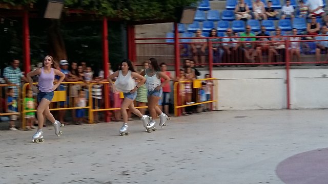 Exhibicin de patinaje artstico - Fiestas de Santiago 2015 - 2