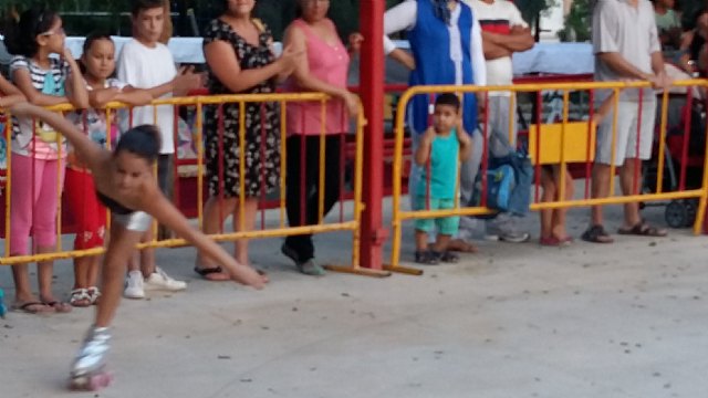 Exhibicin de patinaje artstico - Fiestas de Santiago 2015 - 8