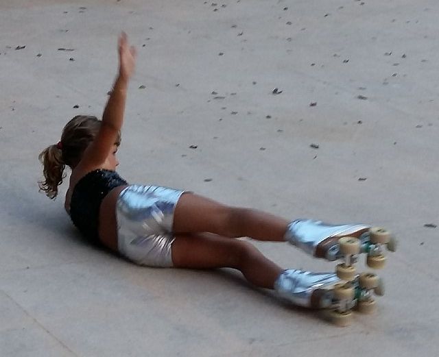 Exhibicin de patinaje artstico - Fiestas de Santiago 2015 - 11