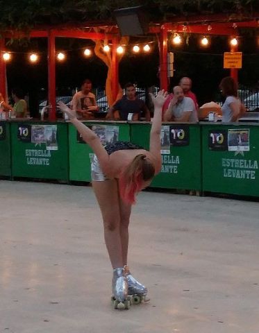 Exhibicin de patinaje artstico - Fiestas de Santiago 2015 - 87