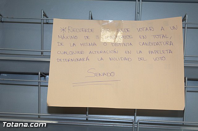 Jornada electoral - Elecciones generales 20 diciembre 2015 - 2